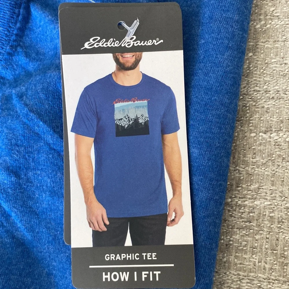 Eddie Bauer blue Graphic short sleeve t-shirt. Size XL. NWT. - Picture 5 of 8